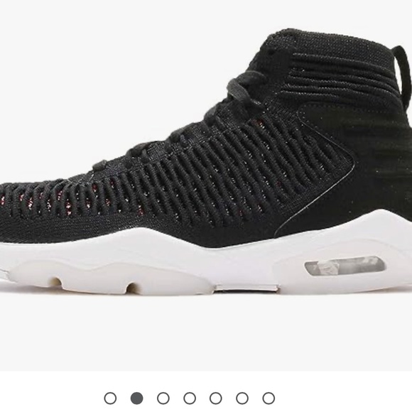 NIB Nike air Jordan’s flyknit 23s youth size 6 women’s size 7.5 black and red - Picture 13 of 15